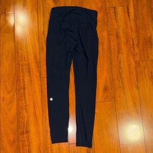 Lululemon Navy Blue High-Waisted Leggings